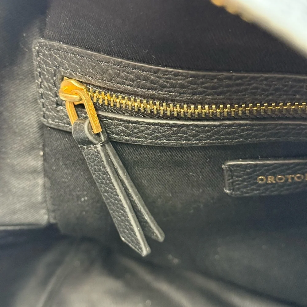 🆕 OROTON 🧿 NWOT Lilly Small Backpack, Black Leather